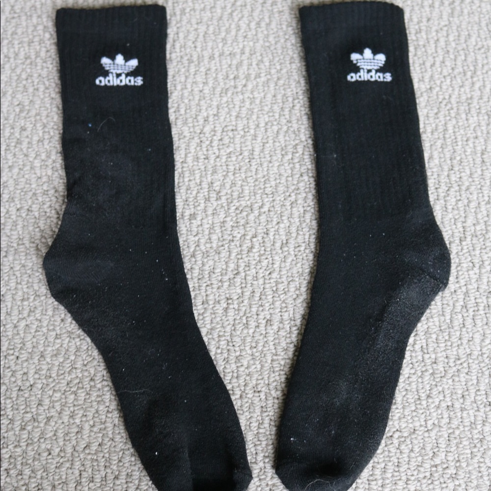 ADIDAS BLACK SOCKS